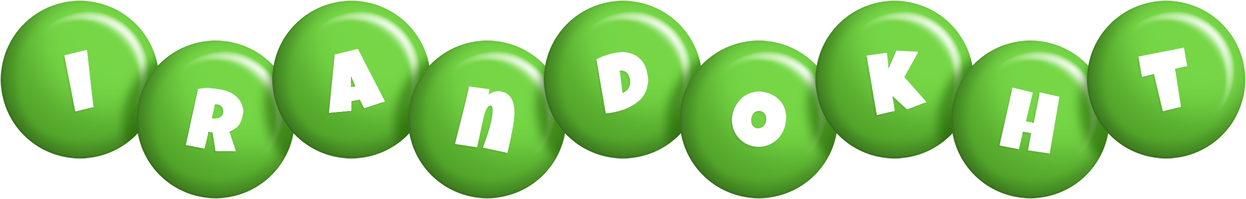 Irandokht candy-green logo