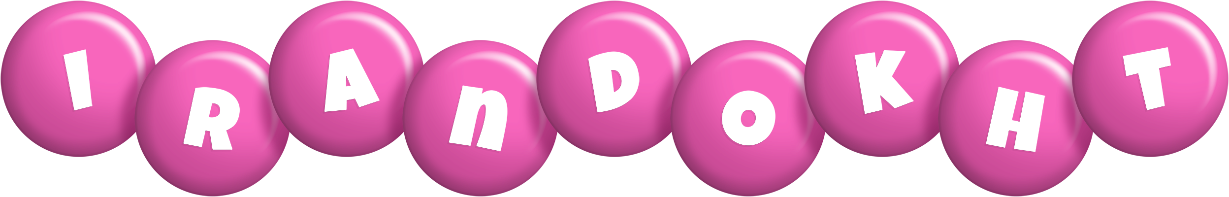 Irandokht candy-pink logo