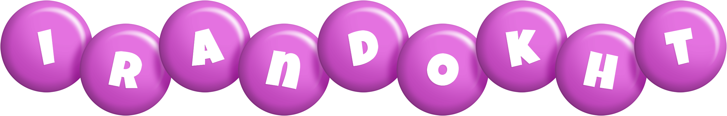 Irandokht candy-purple logo