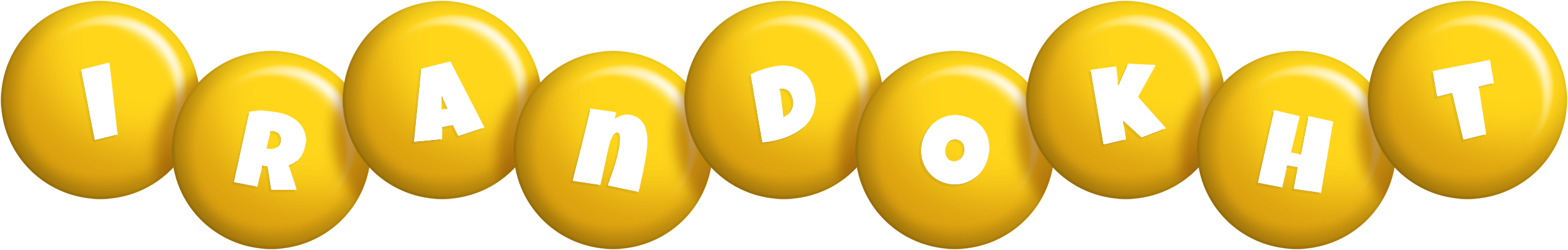Irandokht candy-yellow logo