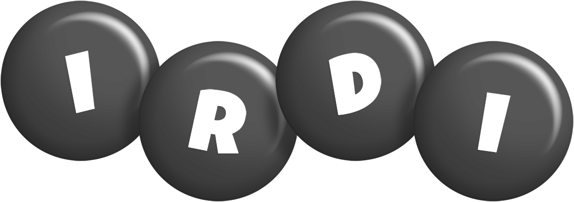 Irdi candy-black logo