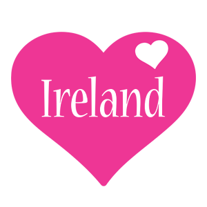 Ireland love-heart logo