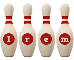Irem bowling-pin logo