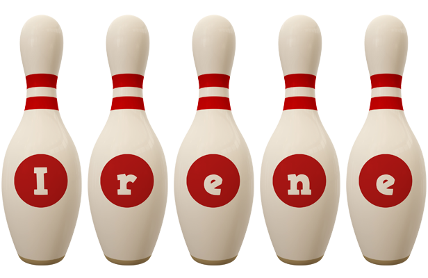 Irene bowling-pin logo