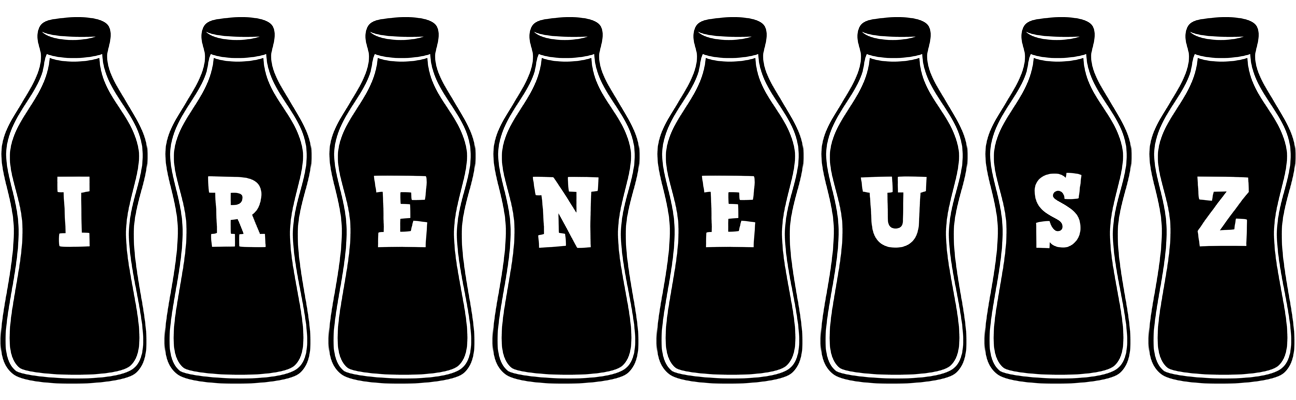 Ireneusz bottle logo