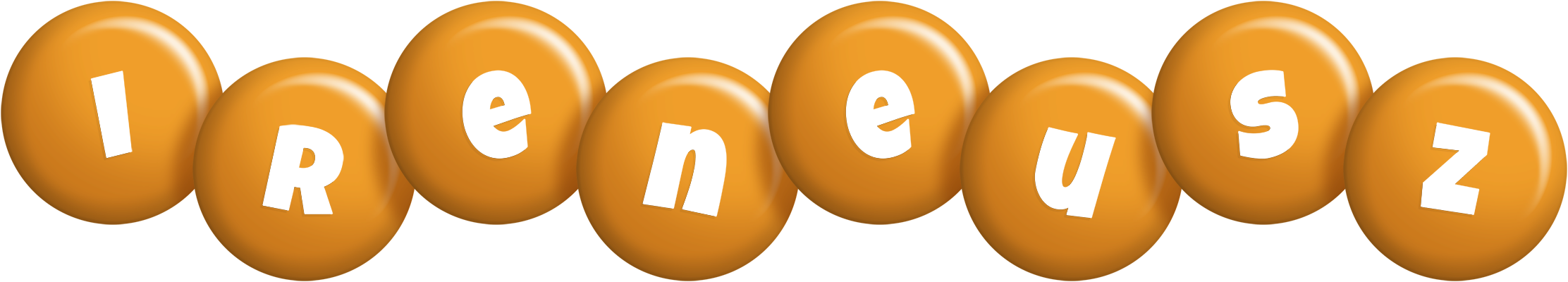 Ireneusz candy-orange logo