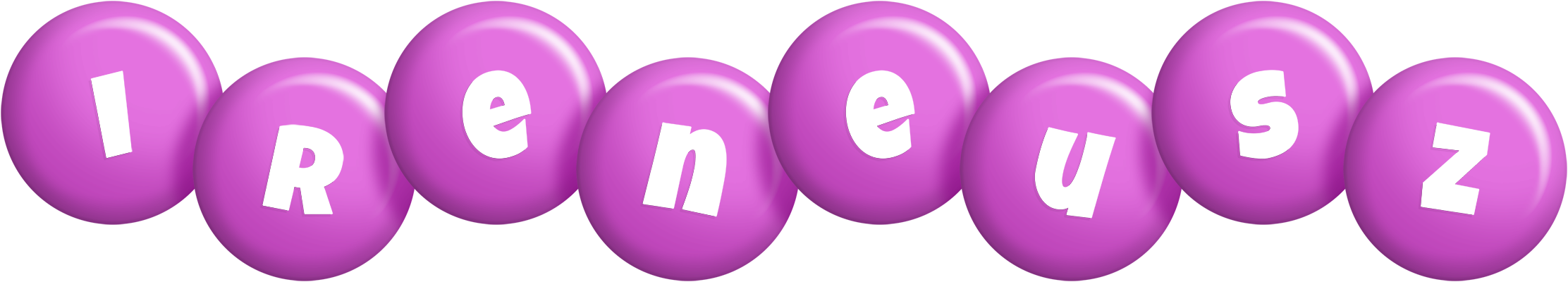 Ireneusz candy-purple logo