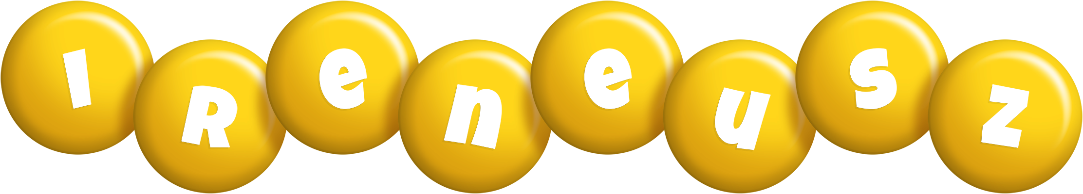 Ireneusz candy-yellow logo