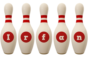 Irfan bowling-pin logo
