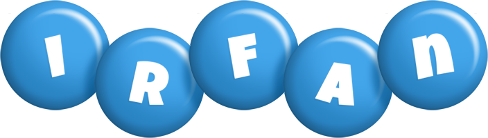 Irfan candy-blue logo