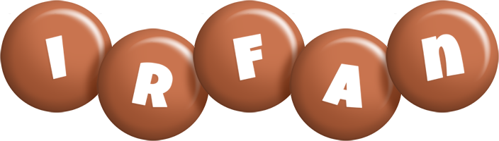 Irfan candy-brown logo