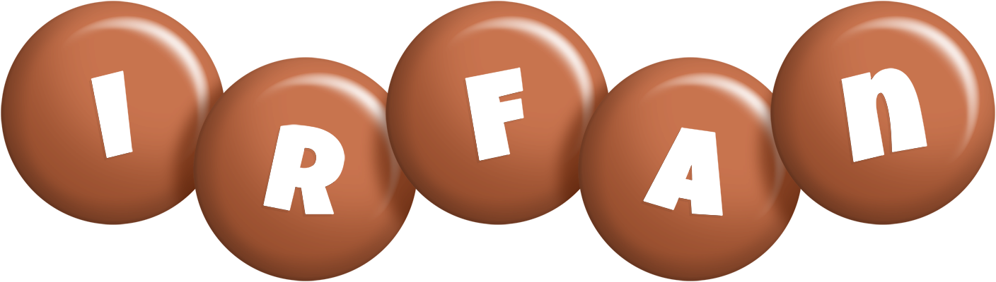 Irfan candy-brown logo