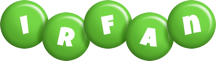 Irfan candy-green logo