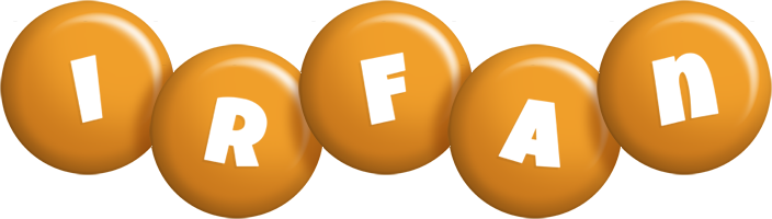 Irfan candy-orange logo