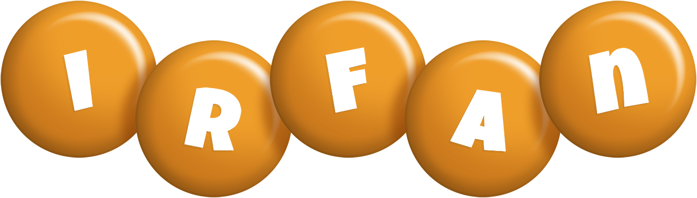 Irfan candy-orange logo