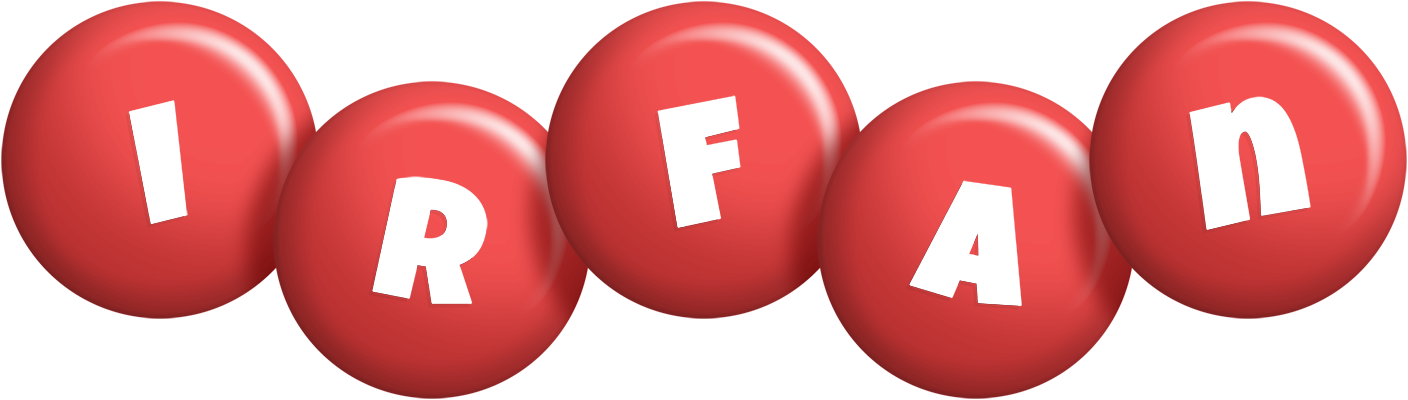 Irfan candy-red logo