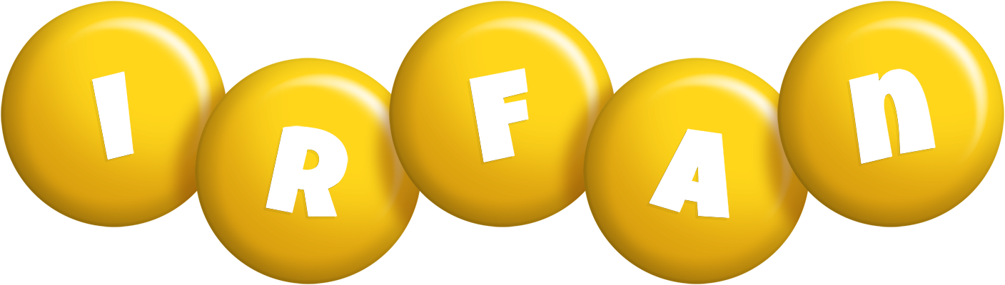 Irfan candy-yellow logo