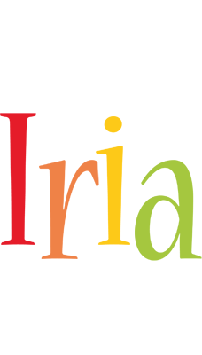 Iria birthday logo