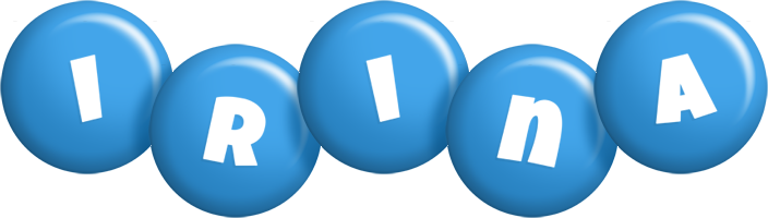 Irina candy-blue logo