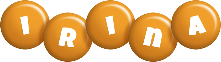 Irina candy-orange logo