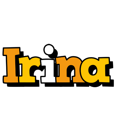 Irina cartoon logo