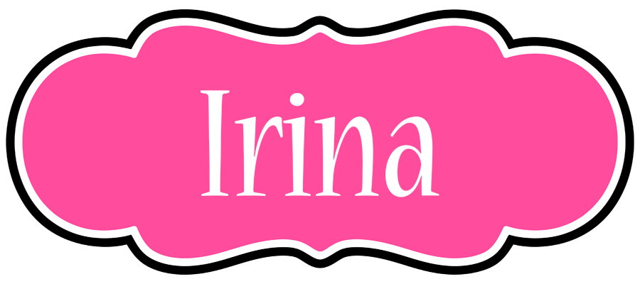 Irina invitation logo