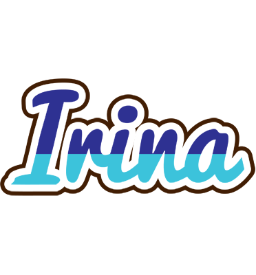 Irina raining logo