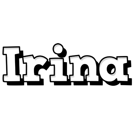Irina snowing logo