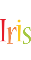 Iris birthday logo