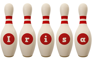 Irisa bowling-pin logo