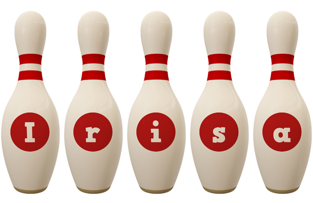 Irisa bowling-pin logo