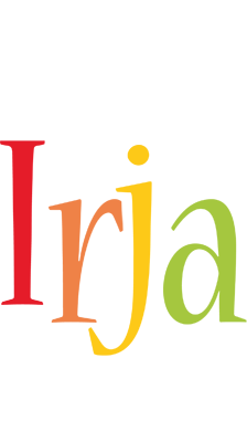 Irja birthday logo