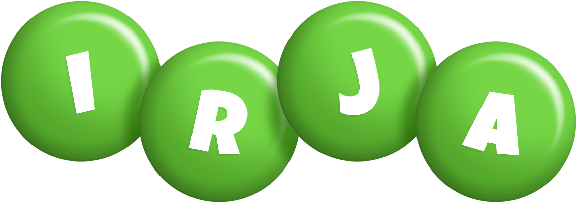 Irja candy-green logo
