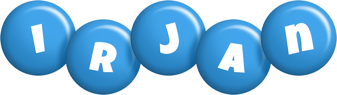 Irjan candy-blue logo