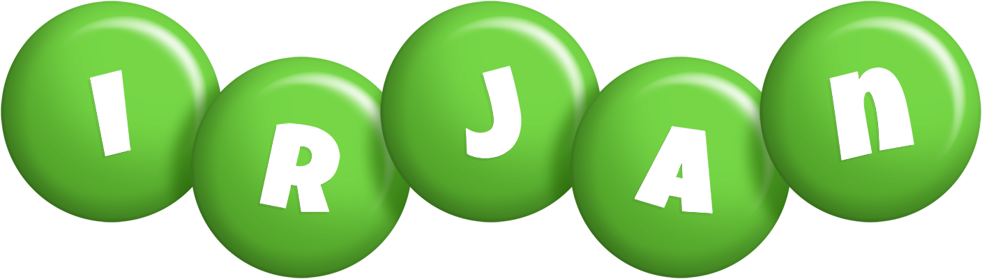 Irjan candy-green logo