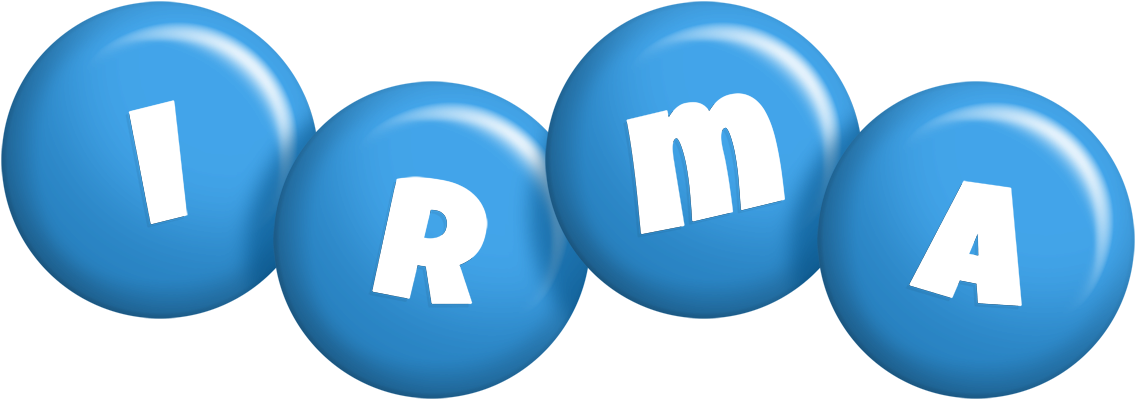 Irma candy-blue logo