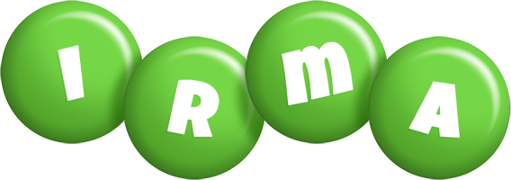 Irma candy-green logo