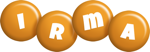 Irma candy-orange logo