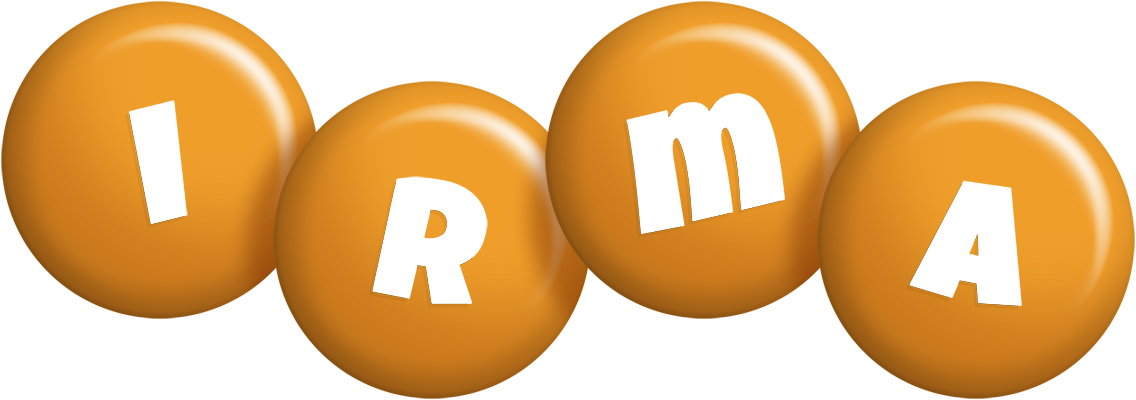 Irma candy-orange logo