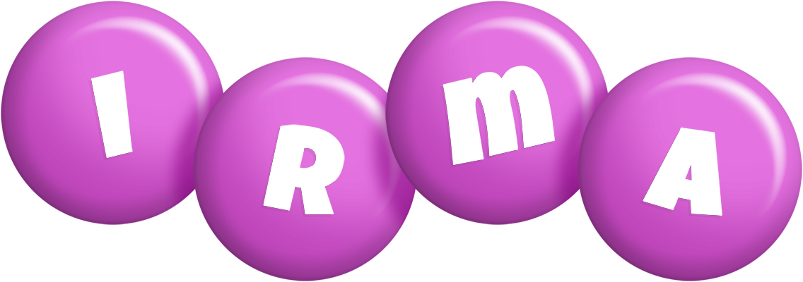 Irma candy-purple logo