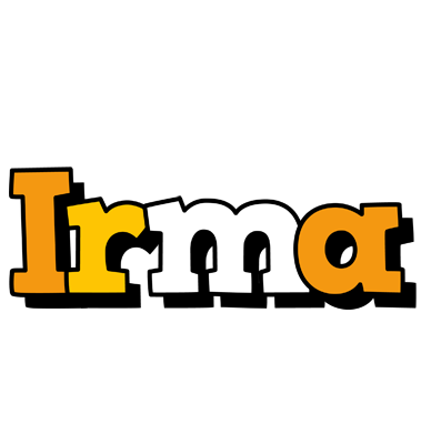 Irma cartoon logo
