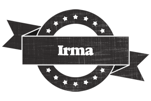 Irma grunge logo