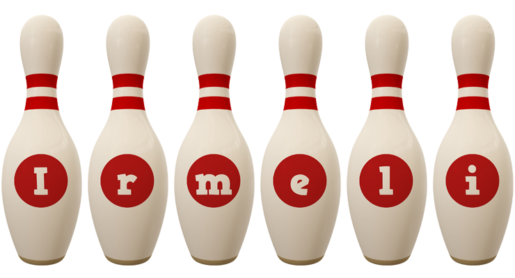 Irmeli bowling-pin logo