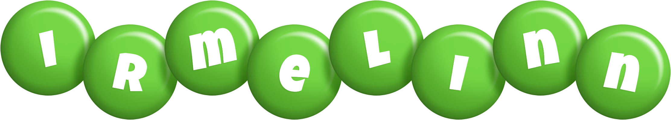 Irmelinn candy-green logo