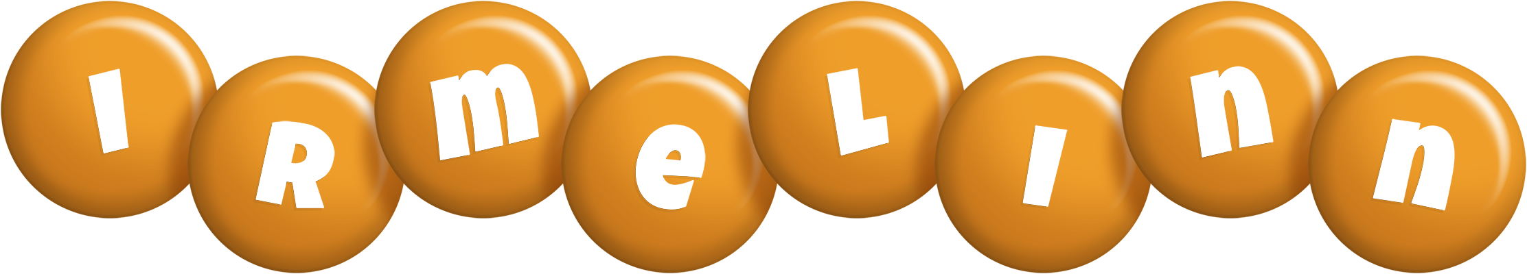 Irmelinn candy-orange logo