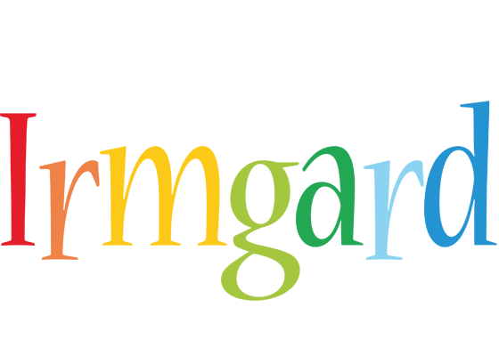Irmgard birthday logo