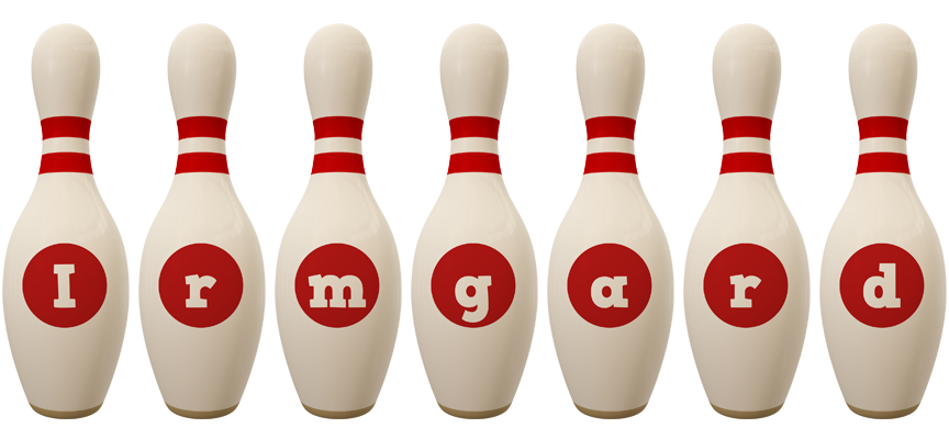 Irmgard bowling-pin logo