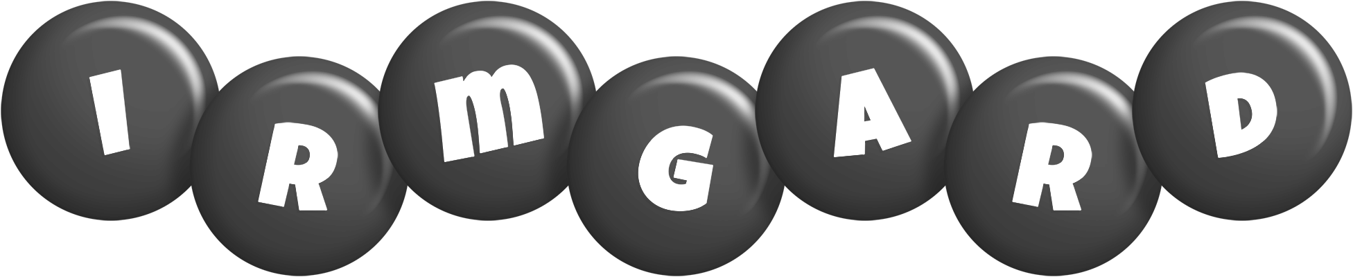 Irmgard candy-black logo