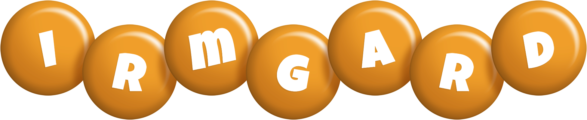 Irmgard candy-orange logo