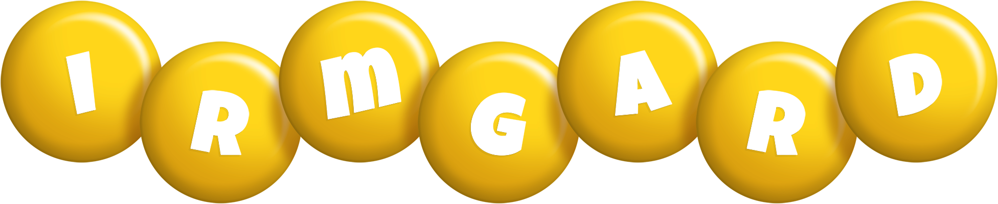 Irmgard candy-yellow logo